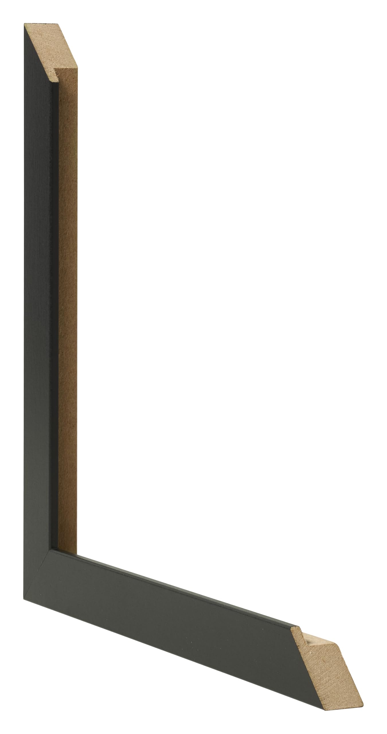 Cornice 42x60 cm - Nero Opaco - Cornice per foto in MDF con vetro plastico Antiriflesso - Cornice portafoto 42x60 cm - Benno