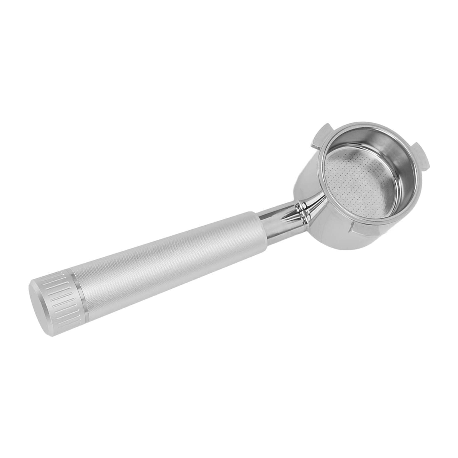 Portafiltro per caffè Portafiltro Nudo Senza Fondo per Serie 9 9335 9155 9355 9665 Maniglia Ergonomica in Acciaio Inossidabile Design Leggero (Argento)