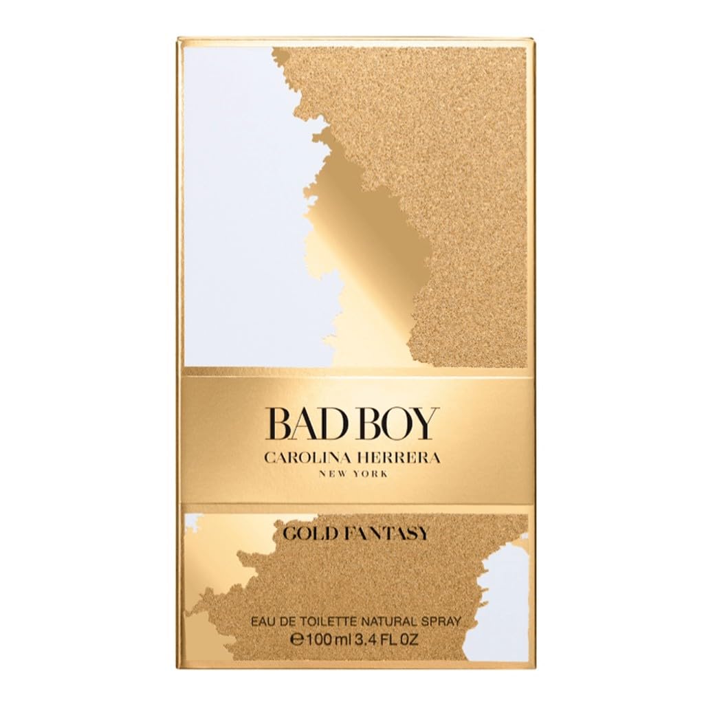 Amazon.com : Carolina Herrera Bad Boy Gold Fantasy Eau De Toilette