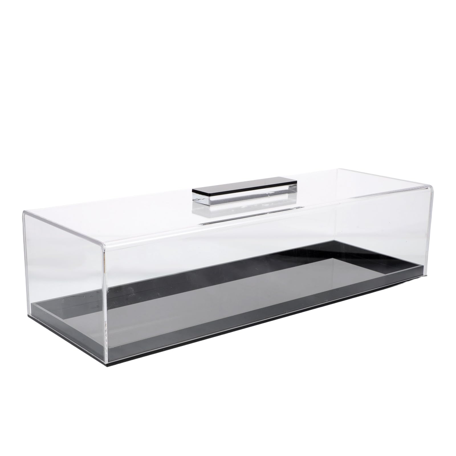 Bandeja Rectangular para Postres Tapa Transparente, Soporte Acrílico para Tartas, Funcional para Cocina Profesional y Reuniones