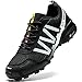 Topwolve Zapatillas de Senderismo Hombre Zapatillas Trail Running Ligero Deportivas Antideslizantes AL Aire Libre Zapatillas de Deportes Zapatillas de Trekking Negro Blanco 41 EU