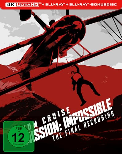 Mission: Impossible 8 – The Final Reckoning – 4K Steelbook (UHD + Blu-ray Disc + Bonus Blu-ray)