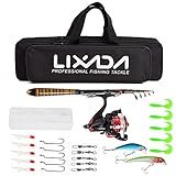 【ACCESORIOS DE PESCA】Este kit viene con varios señuelos, anzuelos, cañas giratorias.
