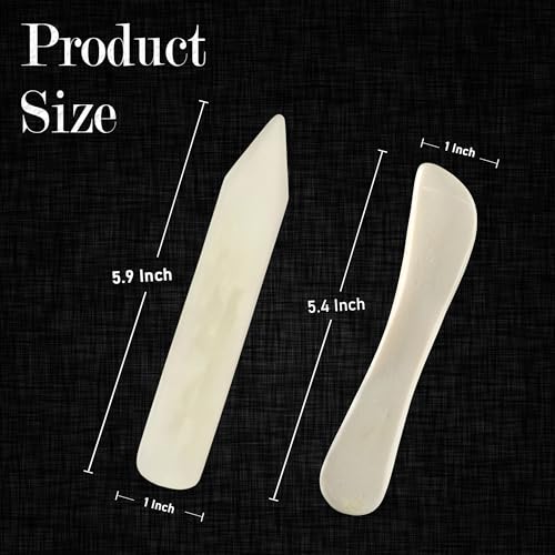 image for Ecohu Bone Folder & Creaser Tool - 2PCS - Scoring, Folding for Origami