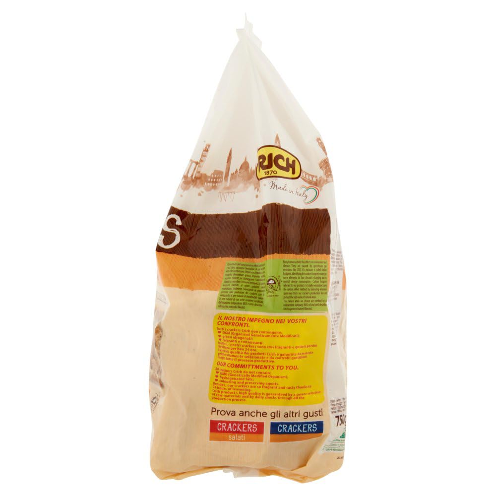 Italian Gourmet Crackers Integrali Vollkorn mit Sauerteig kross 12 x 750g