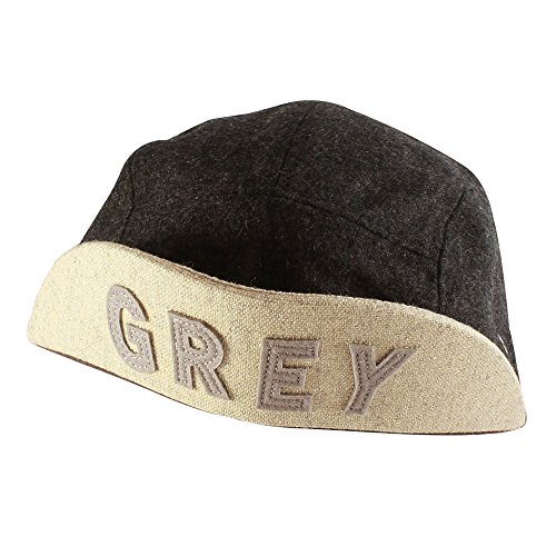 Morehats Wool Flip Up Short Brim Snapback Hip-hop Flat Bill Baseball Cap - Charcoal