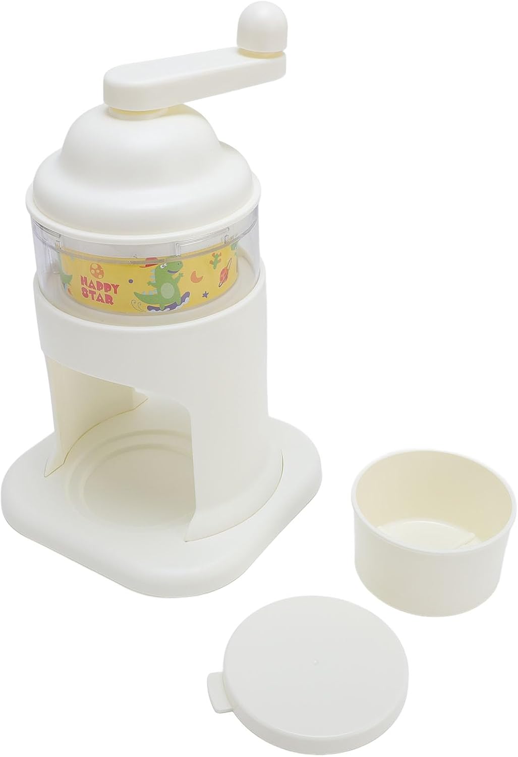 Portable Hand Crank Ice Crusher, Cartoon Snow Cone Maker for Kids, Quick and Efficient Shaved Ice Machine with Multifunctional Use and Safe Design, Suitable for Home or
