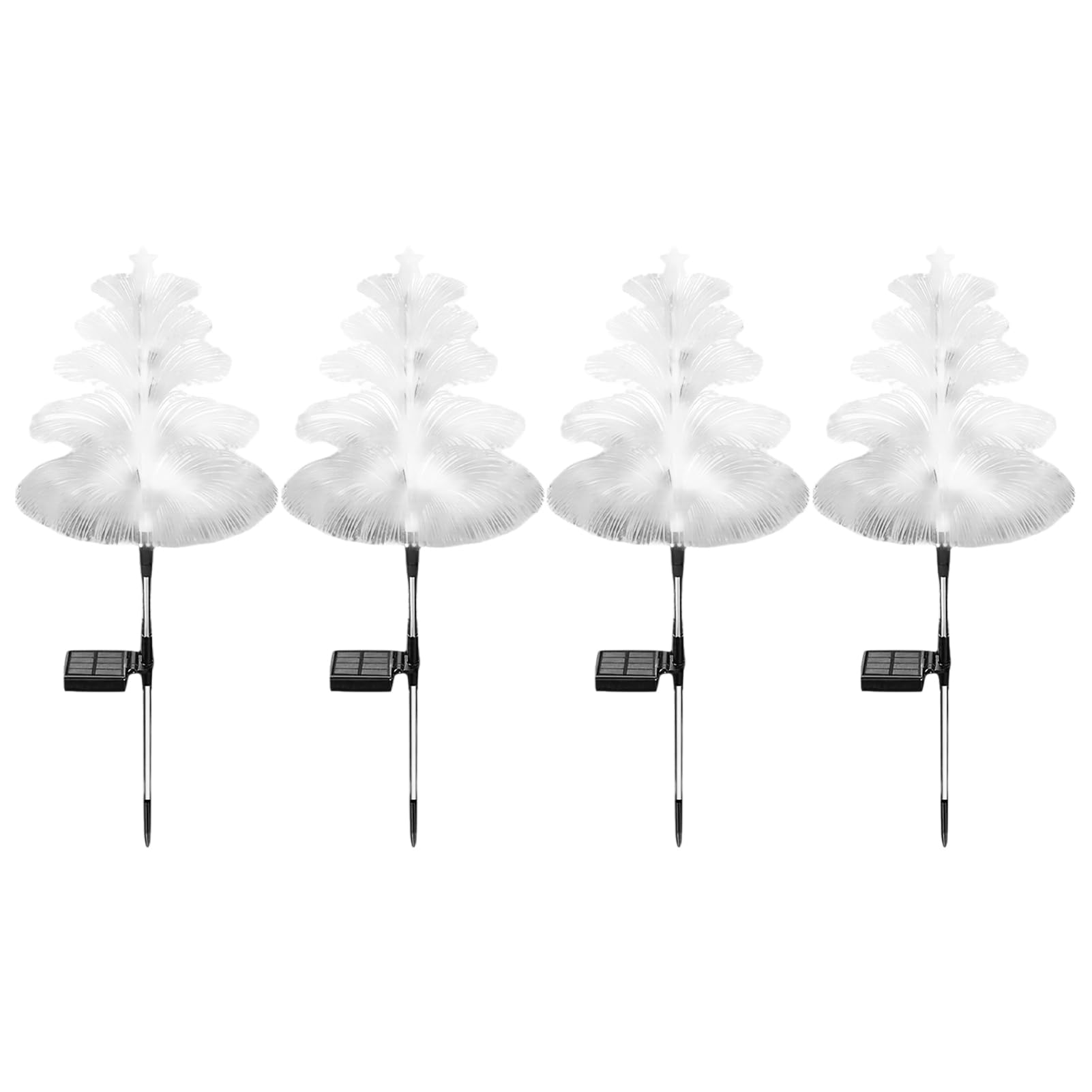 TWISAXC Solar Jellyfish Lights 7 Color Garden Lights Outdoor Waterproof Automatic Charging During Day and Windy Days Frosty, 4pcs