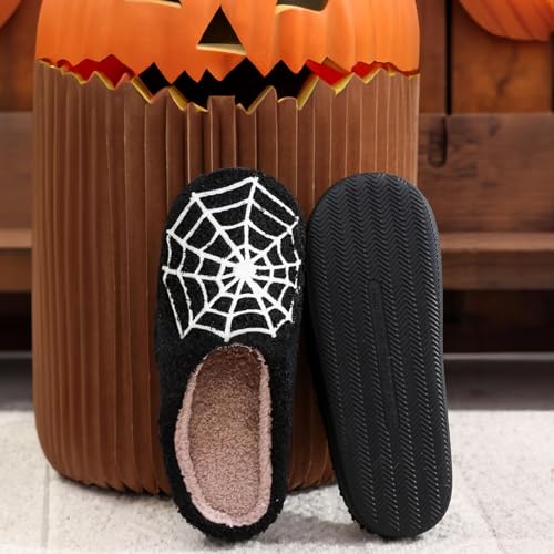 Women's & Men's Fluffy Plush Slippers - Cute Cartoon Animal House Slippers - Cuddly Warm Indoor/Outdoor Fuzzy Memory Foam Retro Home Couple Shoes4