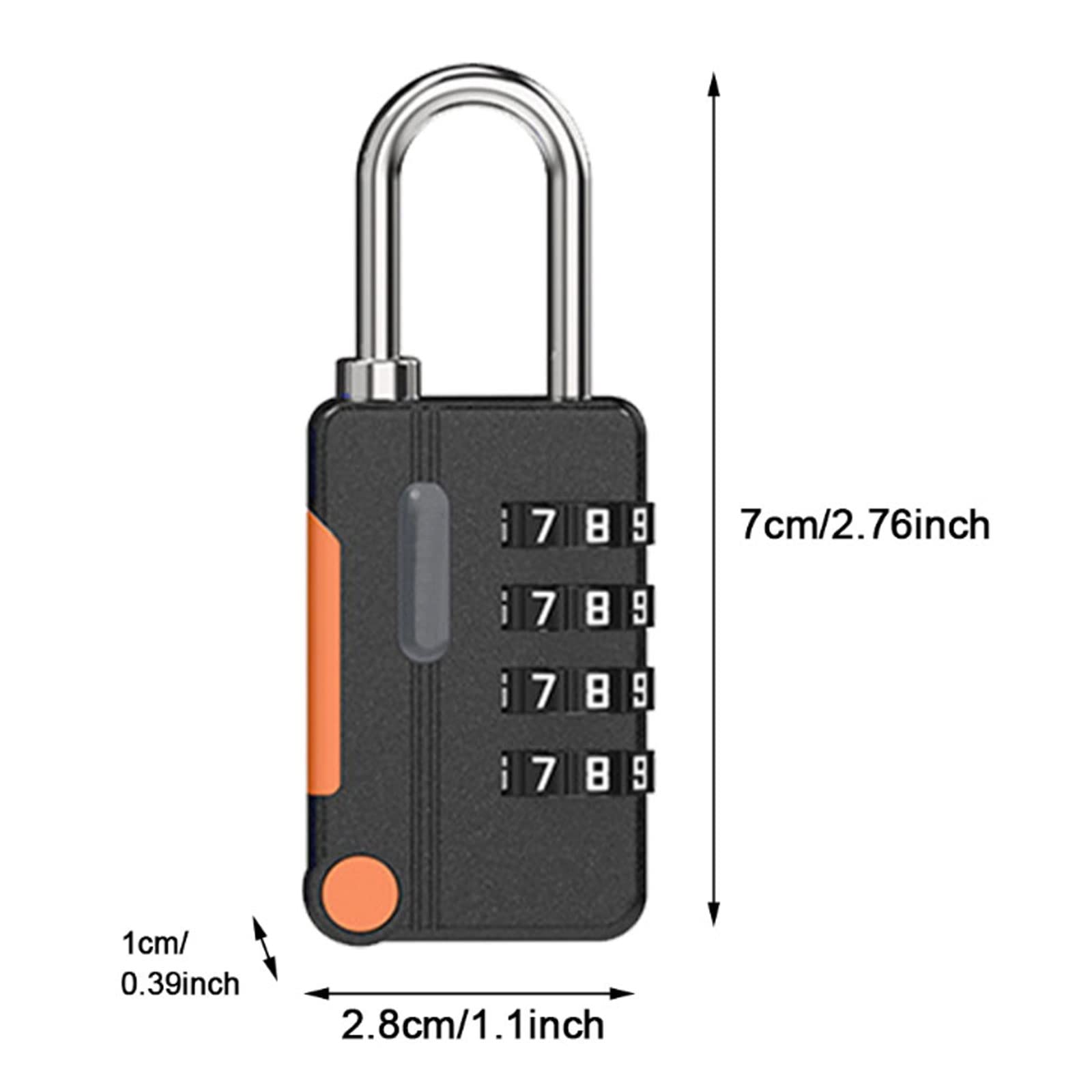 Cadenas à combinaison avec code réinitialisable, Cadenas à code, serrure à combinaison en alliage de zinc, cadenas à combinaison à 4 chiffres(Parent)