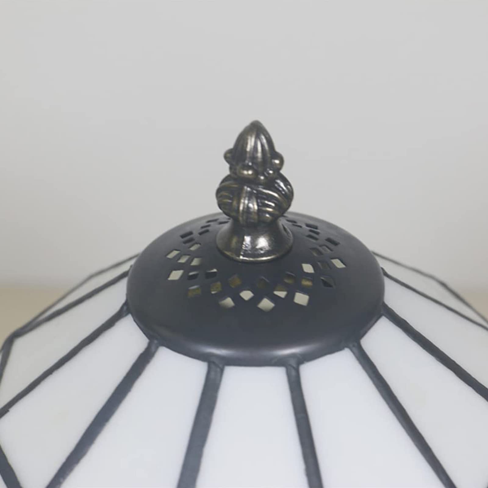 Lampy w stylu tiffany witraż klosz do lampy śródziemnomorski Vintage antyczna metalowa podstawa proces lutowania stosuje się do salonu sypialnia badania zielony 12 cali needed