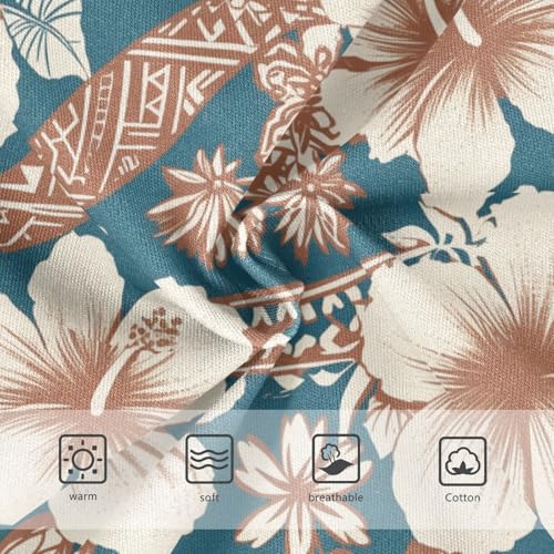 Wusikd Hibiscus Girls' Underwear Cotton Flowers Girls Briefs Soft Toddler Underwear 2T3