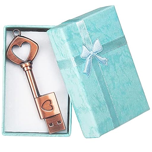 Memoria USB 64GB con Caja de Regalo, BorlterClamp Pendrive con Forma de Llave Metal Retro Lindo Unidad Flash USB | Ya disponible en tu tienda friki favorita! En mundofriki.es!