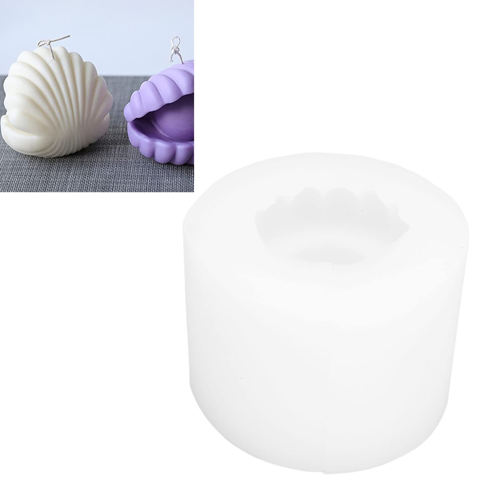 Stampo per Candela in Silicone con Forma Unica a Conchiglia