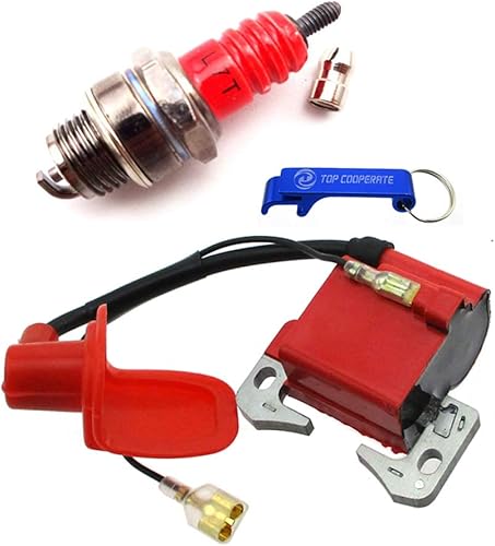TC-Motor Red Racing - Bobina de encendido para motor de 2 tiempos, 47 cc y 49 cc, mini Moto Quad ATV Pocket Dirt Bike Minimoto