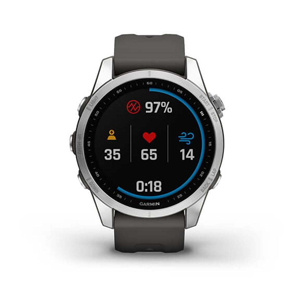Garmin fenix 7 – GPS-Multisport-Smartwatch mit Farbdisplay und Touch-/Tastenbedienung, TOPO-Karten, über 60 vorinstallierte Sport-Apps, Garmin Music und Garmin Pay. Verschiedene Varianten zur Auswahl.