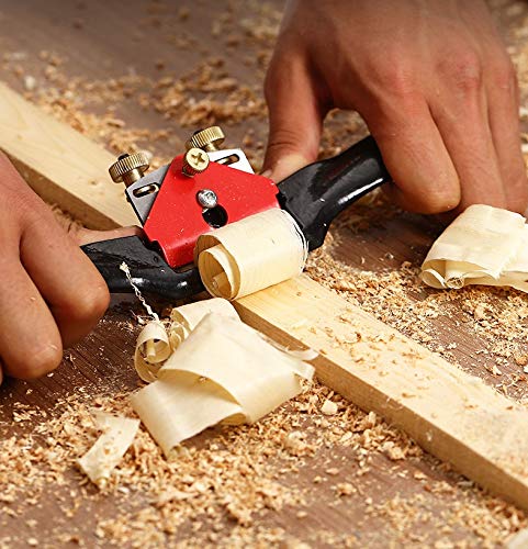 Pialla a Mano per la Lavorazione del Legno Utensili manuali per rifinitura Utensile Manuale per Legno con Vite/Lama (Lunghezza Corpo: Due Viti 5 Lame)