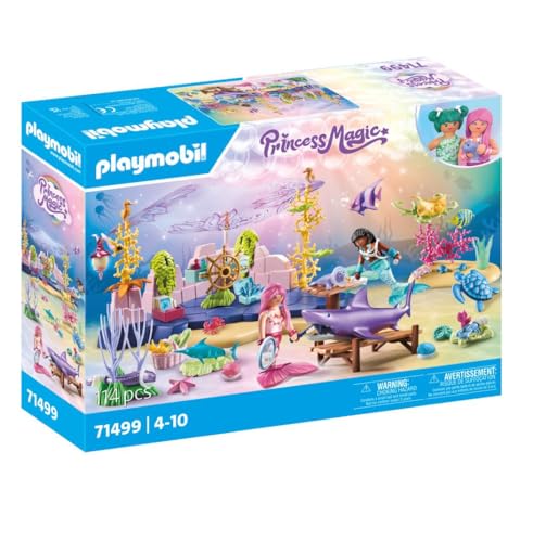 PLAYMOBIL Princess Magic 71499 Unterwasser-Tierpflege der Meeresbewohner, liebevolles Umsorgen der Meerestiere, inklusive Pflegestation, Verband und mehr, vielfältiges Spielzeug für Kinder ab 4 Jahren