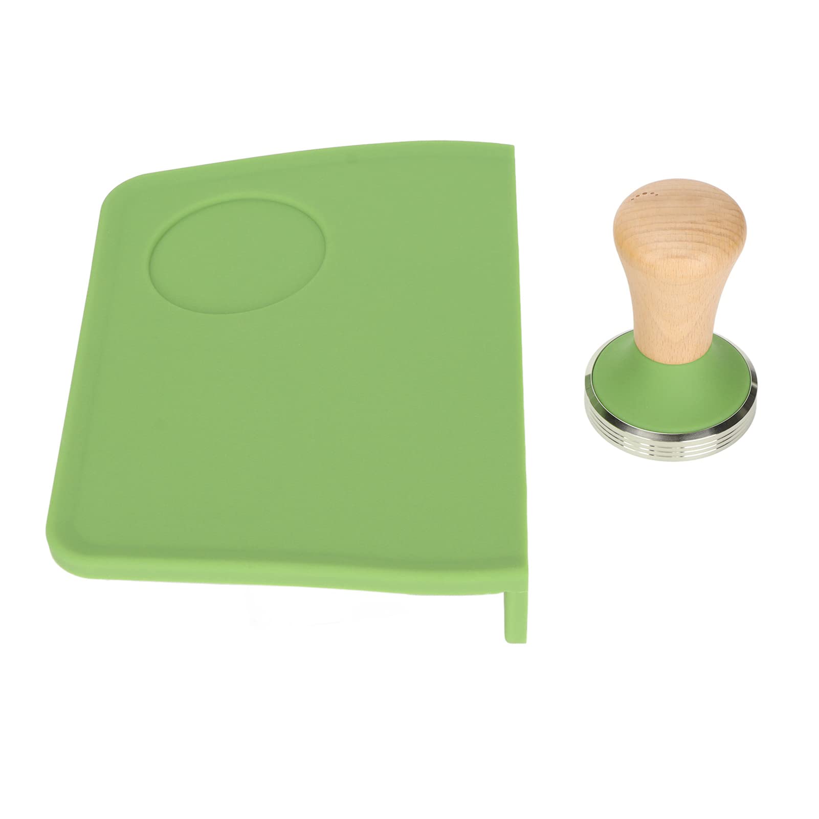 Wakects Tappetino Antipolvere per caffè Tappetino Antimanomissione in Silicone con Manico in Faggio 207 X 145 X 40 Mm Antipolvere Antiolio con Fessura Antimanomissione per la Postazione caffè dei