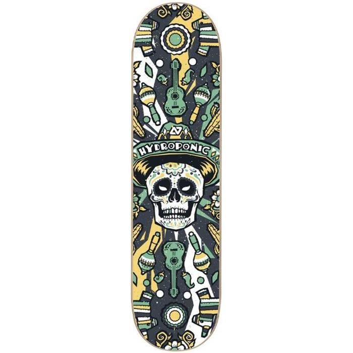 Hydroponic Plateau de Skate Mexican Skull 2.0 Black 8.125
