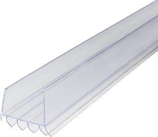 M-D Building Products Vinyl Cinch U-Shape Door Bottom Seal, Slide-On Weatherstripping Draft Stopper, Easy to Install, Fits 36” x 1-3/4” Doors, Fills 3/8”- 3/4” Gaps, 43338, Clear