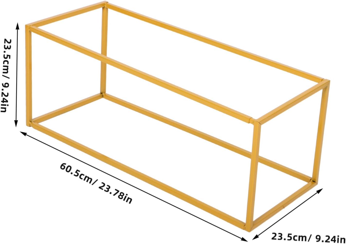 Uonlytech Versatile Metal Floral Display Frame Engagement Party Props Wedding Decoration Rack Geometric Flower Stand