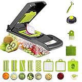 Salud y seguridad: está hecho de ABS de grado alimenticio y acero inoxidable de alta calidad para garantizar una preparación de comidas segura, saludable y conveniente. Trituradora de ensalada de verduras manual avanzada, diseño de presión manual para mantener las manos alejadas de las cuchillas afiladas de acero inoxidable, más seguro y que ahorra más trabajo.