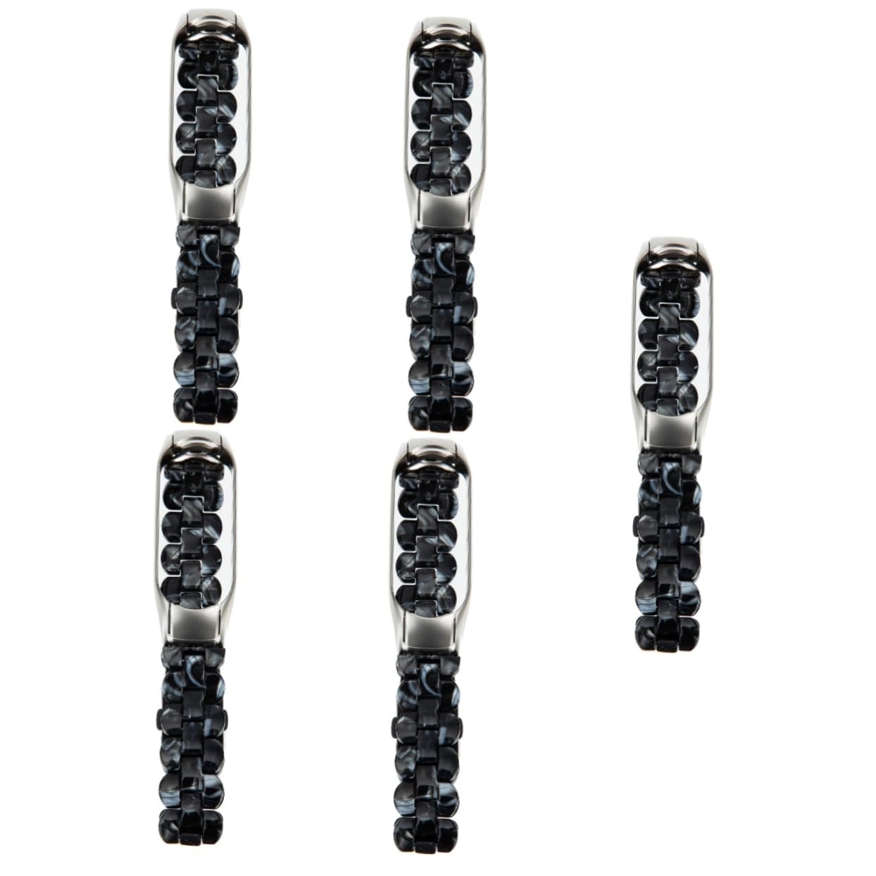 Housoutil Lot De 5 Bracelets De Rechange Élégants Pour Montre Connectée 5/6 Avec Boucle En Acier Inoxydable Et Bracelet En Résine