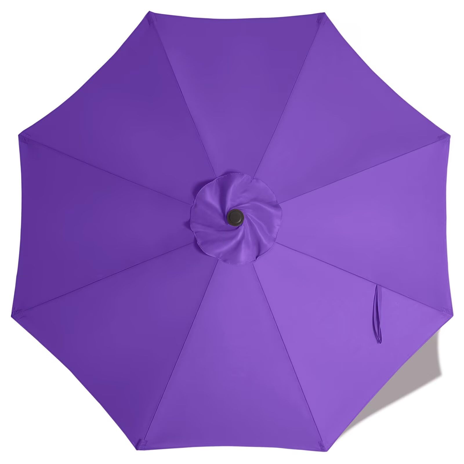 ABCCANOPY 9ft Outdoor Umbrella Replacement Top Suit 8 Ribs (Purple)