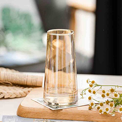 SwPotato 花瓶 ガラス 花瓶 おしゃれ 花器 一輪挿し フラワーベース 北欧 装飾家の装飾 ガラス製 シンプル 15CM