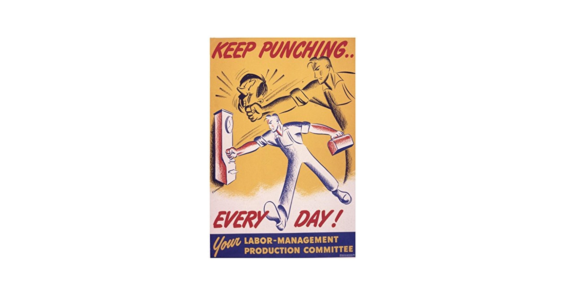 Amazon.co.jp: ポスターFoundry Keep Punching Nazis Every Day