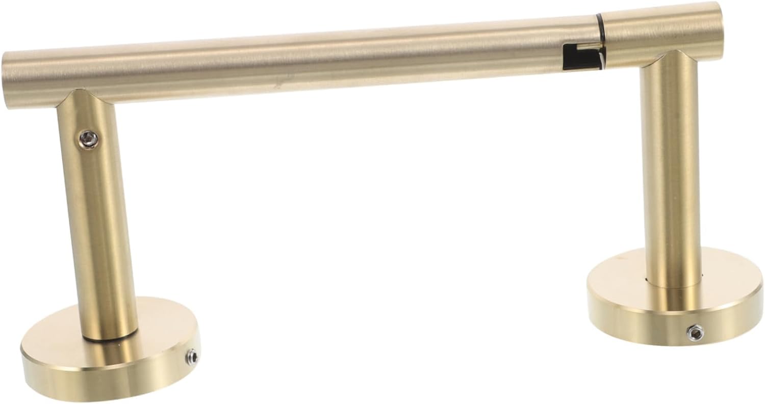 Stainless Steel Free - Standing Toilet Paper Holder, Durable Bathroom Accessory for RV & Camper,Golden