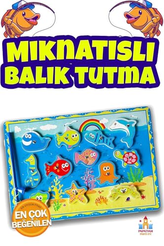Mıknatıslı Balık Tutma Oyunu, Papatyampartievi — - Eğitici ve Eğlenceli Çocuk Oyuncakları