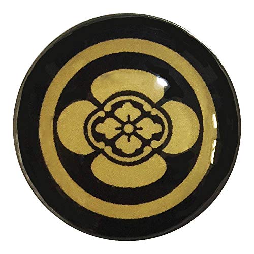 家紋ピンバッジ 20mm 丸に木瓜 織田信長 ピンバッチ pins 家紋