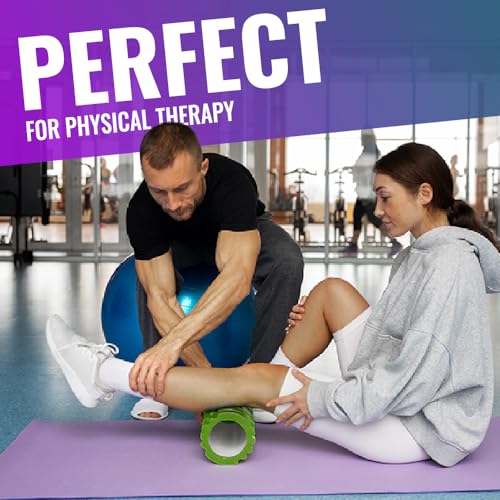 Foam Roller for Deep Tissue Muscle Massage | Fitness Gym Physio | Massage Roller for Legs, Back and Arms | Trigger Point Muscles Therapy | Lightweight | 33x14cm (Green) - Image 6