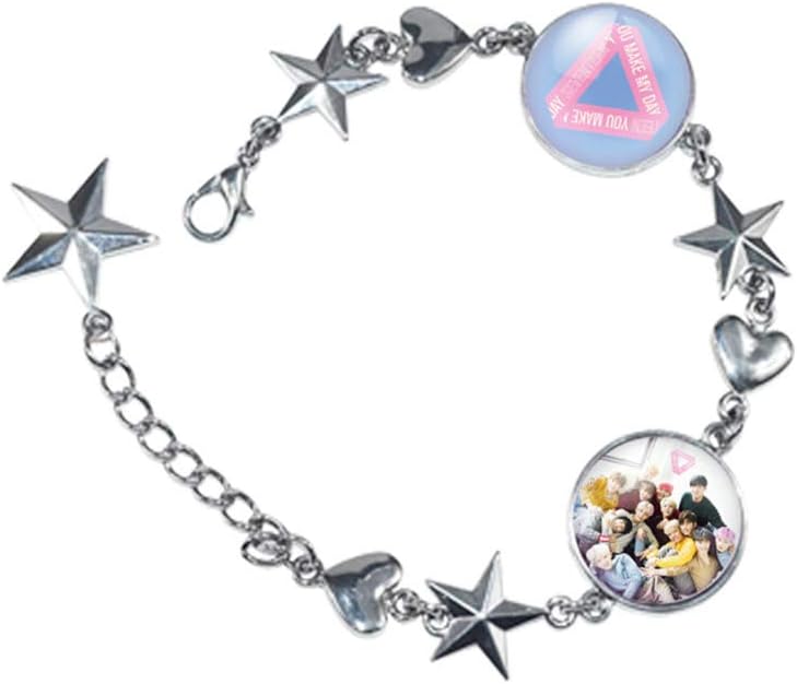 KPOP Stray Kids Bracelet Stray Kids Merchandsie Zinc Alloy Wristband Chain Bracelets Bangle : Sports & Outdoors