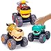 Spielzeug ab 1-2-3 Jahre Junge Kinder-Geschenk 2-3-4 Jahre Junge-Auto Spielzeug 1 2 3 Jahre-Kinderspielzeug ab 1-3 Jahr Monster Truck Geburtstagsgeschenk für Kinder Spielzeug 18 Monate Jungen Mädchen
