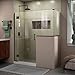 DreamLine Unidoor-X 60 in. W x 36 3/8 in. D x 72 in. H Frameless Hinged Shower Enclosure in Oil Rubbed Bronze, E130243436-06