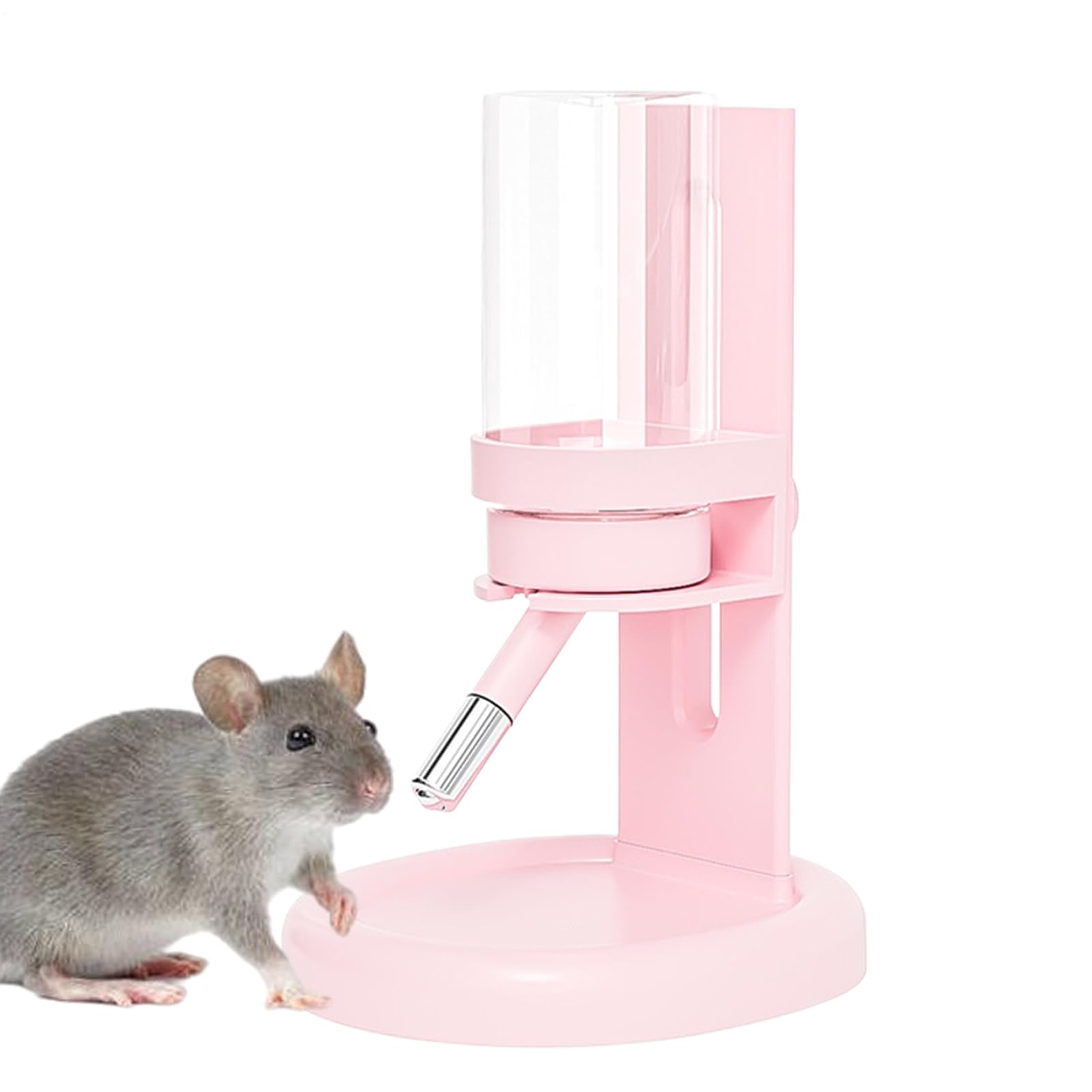 Biberon pour hamster en acier inoxydable avec socle ergonomique haute durabilité