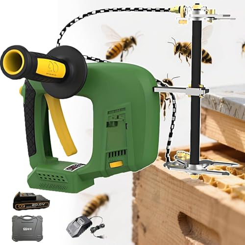Agitador eléctrico de abejas de 150 W, 2000 rpm, 9 velocidades con cargador y caja de almacenamiento para apicultores, elimina las abejas de manera eficiente
