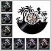 Produktbild 1 Stück Surfen Wassersport LED Nachtlicht Vinyl Schallplatte Wanduhr Sommer Strand Zeit Wanduhr Licht Surfen Hobby Geschenk 12 Zoll mit LED-Licht