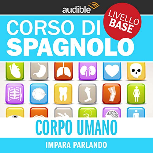 Diseño de la portada del título Corpo umano - Impara parlando