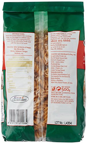 Image of Borges Extra Virgin Olive Oil -1L Glass + Borges Whole Wheat Fusilli Pasta, 500g