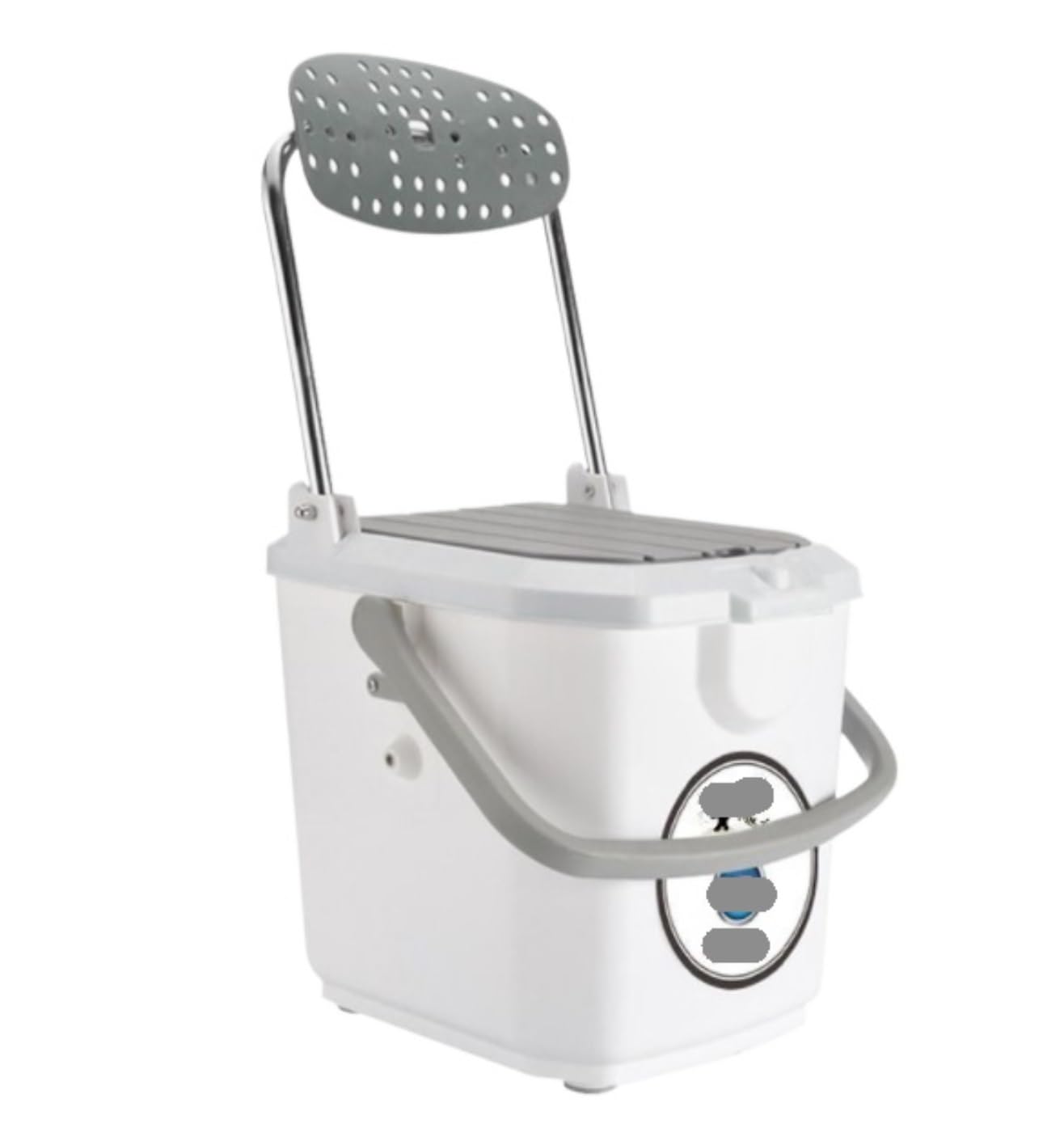 Tackle Box Organizer 22L Fishing Box Is Light And Can Sit Multi-functional Small Fishing Box With Shoulder Strap Backrest Tackle Utility Boxes(White)