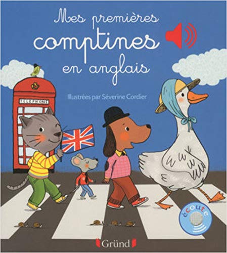 Mes premières comptines en anglais – Livre sonore avec 6 puces – Dès 1 an
