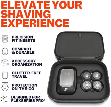 Freebird FlexSeries® Pro Travel Case - Durable Protection for Your Head Shaver and Accessories, Compact and Portable Design for On-the-Go Grooming, Organized Storage for a Perfect Shave Anywhere.