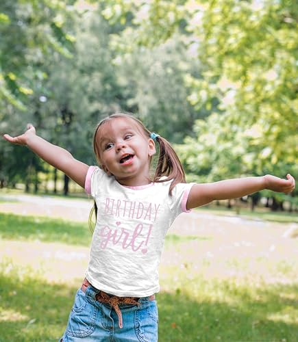 Image of Happy Birthday T-Shirt (Girls 1 to 12) Sassy Kids Party Tee - Sweet Baby /Toddler Outfit