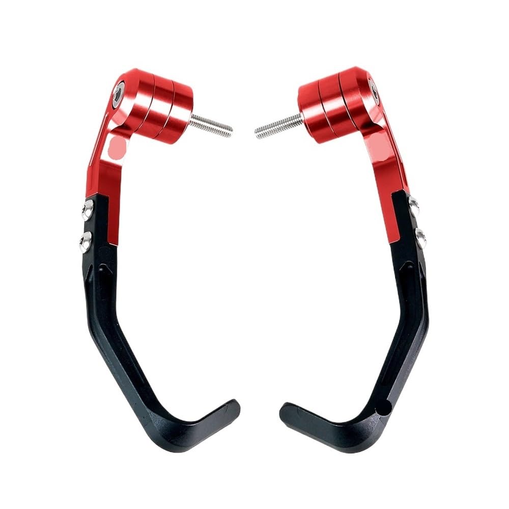 Beqlxta Red (1 Pair) Brake Lever Guard For Yzf R1 R1m R1s R6 R7 Motorcycle Brake Handle Protects Aluminium Alloy Adjustable Hand Guard Modified Parts(Red (1 Pair))