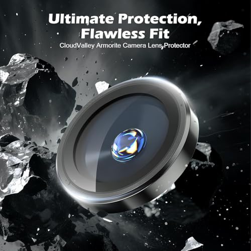Image of CLITZ for iPhone 17 Pro /17 Pro Max Camera Lens Protector Original Individual Lens Screen Protector | 9H Hardness, Scratch-Resistant, Case Friendly (Black)