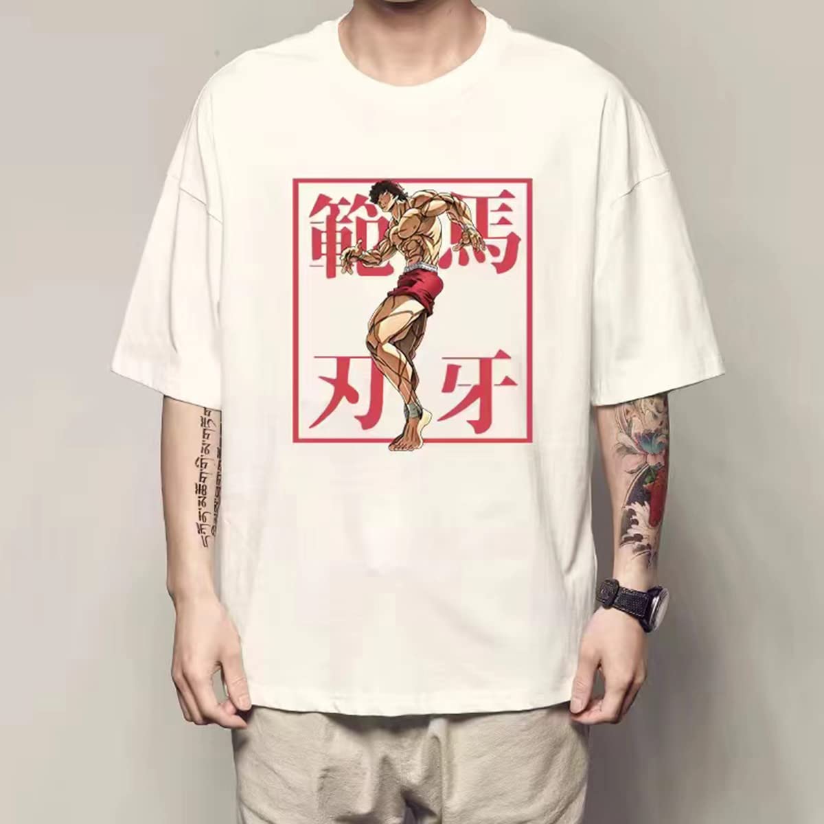 Amazon | MAIKO バキ 刃牙 Tシャツ 半袖 トップス 夏服 コスプレ